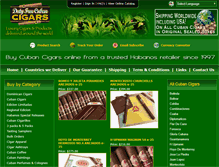 Tablet Screenshot of dutyfreecubancigars.com